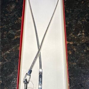 Banana Republic Silver Snake-Style Belt NWT Sz Med